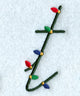 Christmas Lights Lower Case t - 3 inch