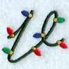 Christmas Lights Lower Case v - 3 inch