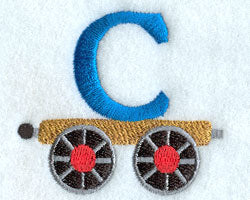 Train Letter C - 2.5 inch