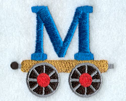 Train Letter M - 2.5 inch