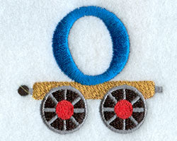 Train Letter O - 2.5 inch