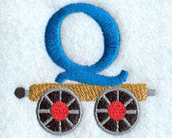 Train Letter Q - 2.5 inch