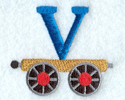 Train Letter V - 2.5 inch