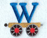 Train Letter W - 2.5 inch