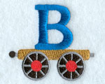 Train Letter B - 2.5 inch