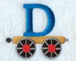 Train Letter D - 2.5 inch