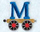 Train Letter M - 2.5 inch