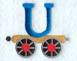 Train Letter U - 2.5 inch