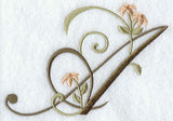 Floral Heirloom Letter A - 4 Inch