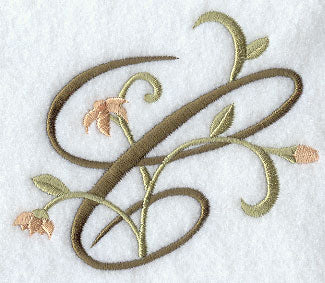 Floral Heirloom Letter C - 4 Inch