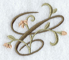 Floral Heirloom Letter C - 4 Inch
