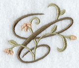 Floral Heirloom Letter C - 4 Inch