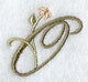 Floral Heirloom Letter O - 4 Inch