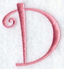 Curlz Capital Letter D - 3 inch