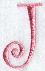 Curlz Capital Letter J - 3 inch