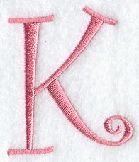 Curlz Capital Letter K - 3 inch