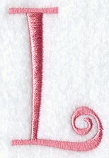 Curlz Capital Letter L - 3 inch