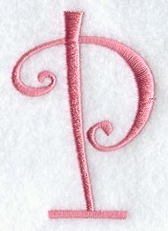 Curlz Capital Letter P - 3 inch