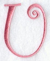 Curlz Capital Letter U - 3 inch