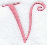 Curlz Capital Letter V - 3 inch