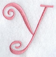 Curlz Capital Letter Y - 3 inch