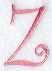 Curlz Capital Letter Z - 3 inch