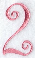 Curlz Number 2 - 3 inch