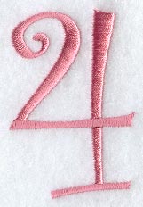 Curlz Number 4 - 3 inch