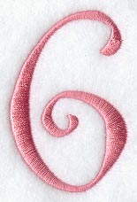 Curlz Number 6 - 3 inch