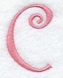Curlz Lower Case c - 3 inch