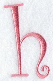 Curlz Lower Case h - 3 inch