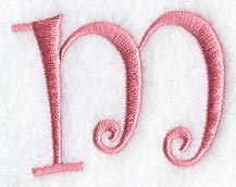 Curlz Lower Case m - 3 inch