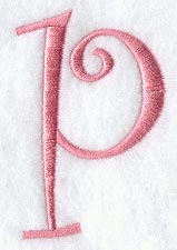 Curlz Lower Case p - 3 inch