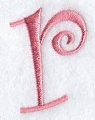 Curlz Lower Case r - 3 inch