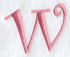 Curlz Lower Case w - 3 inch