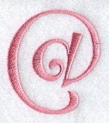 Curlz Punctuation At Symbol - 3 inch