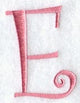 Curlz Capital Letter E - 3 inch