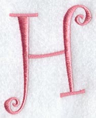 Curlz Capital Letter H - 3 inch