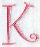 Curlz Capital Letter K - 3 inch