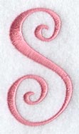 Curlz Capital Letter S - 3 inch
