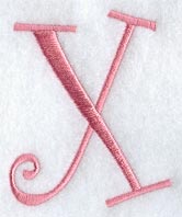 Curlz Capital Letter X - 3 inch