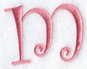 Curlz Lower Case m - 3 inch