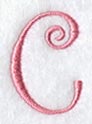Curlz Capital Letter C - 3 inch