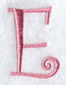 Curlz Capital Letter E - 3 inch