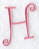 Curlz Capital Letter H - 3 inch