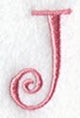 Curlz Capital Letter J - 3 inch