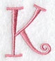 Curlz Capital Letter K - 3 inch