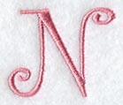 Curlz Capital Letter N - 3 inch