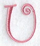 Curlz Capital Letter U - 3 inch