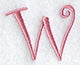 Curlz Capital Letter W - 3 inch